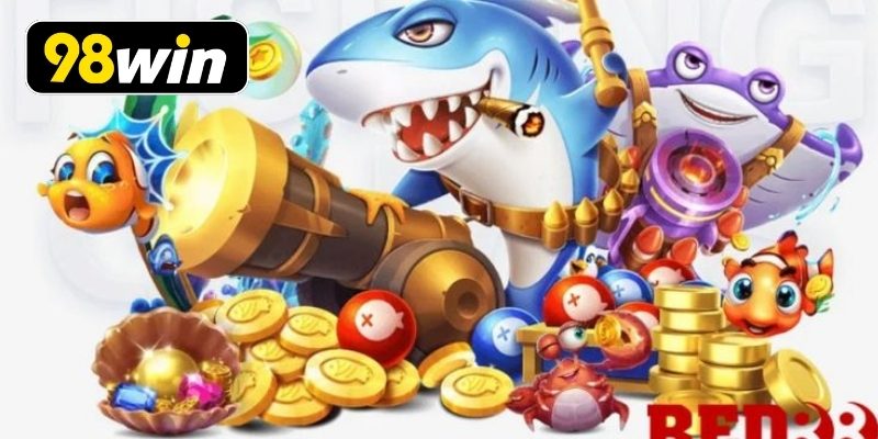 Giao diện game bắn cá với hiệu ứng đẹp mắt